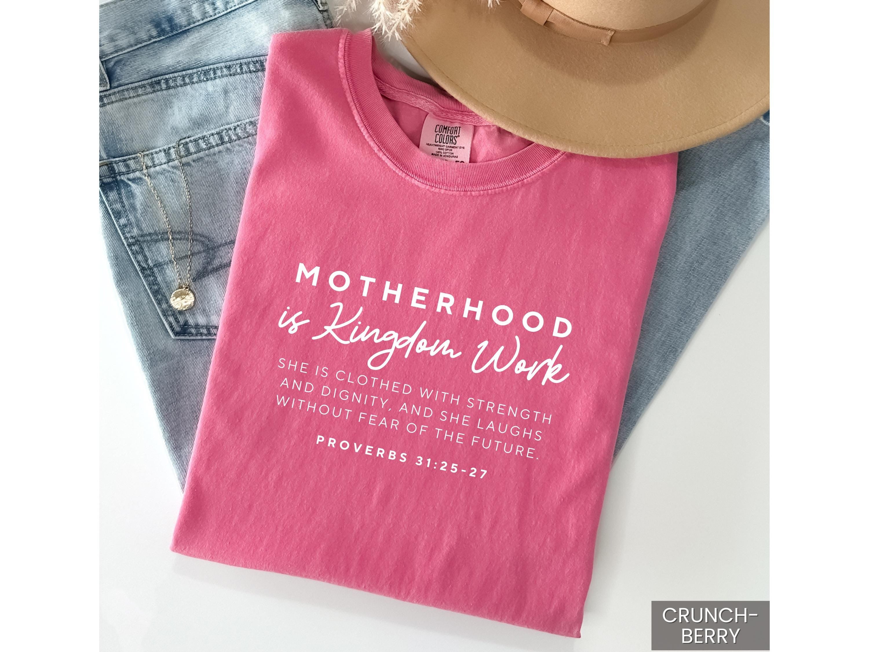 Christian Mom Shirt Comfort Colors Mom T Shirt Christian Tee Christian Mother's Day Gift Homeschool Mama Shirt Religious Shirt for Women.